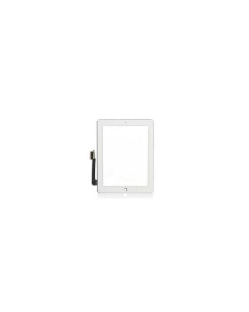 Touch Screen Digitizer Touch Screen for iPad 3 / 4 with Stickers and Home Button - White