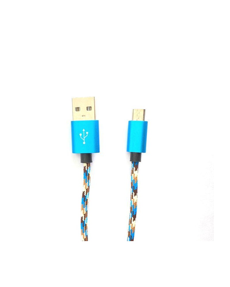 Cabo Micro USB Nylon Multiblue