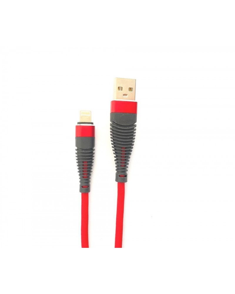 Cabo USB para iPhone/iPad 1 metro Nylon vermelho