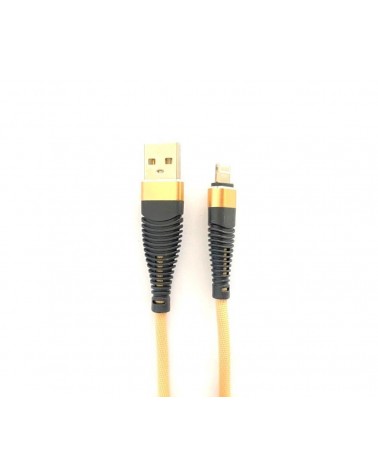 Cabo USB para iPhone/iPad 1 metro Nylon Beig