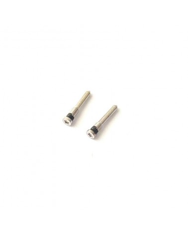 Set of 2 bottom screws for iPhone XR White