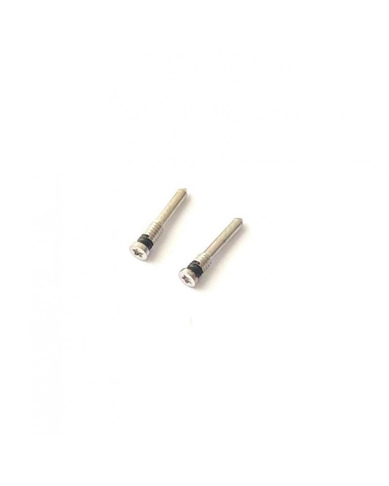 Set of 2 bottom screws for iPhone XR White