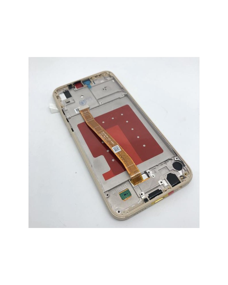 Black screen with gold frame for Huawei P20 Lite