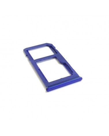 Dual SIM and SD Card Holder for Samsung Galaxy A60 - Blue