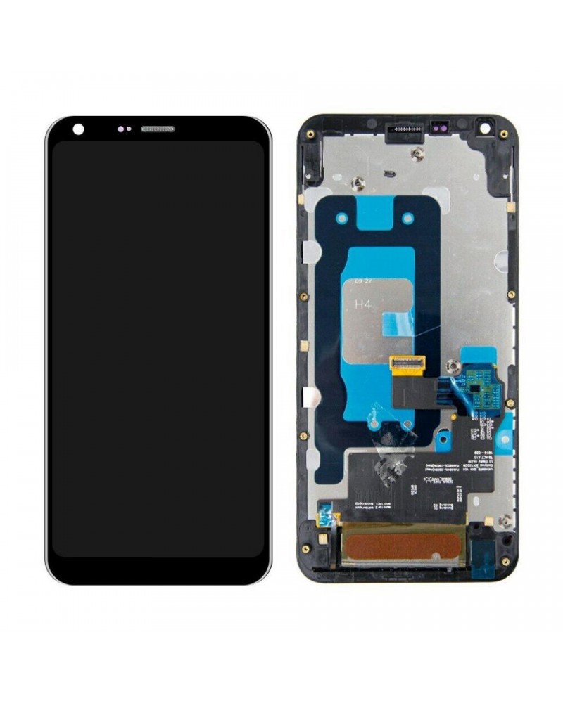 Ecrã tátil Lcd com moldura para LG Q6 Plus Q6 - Preto