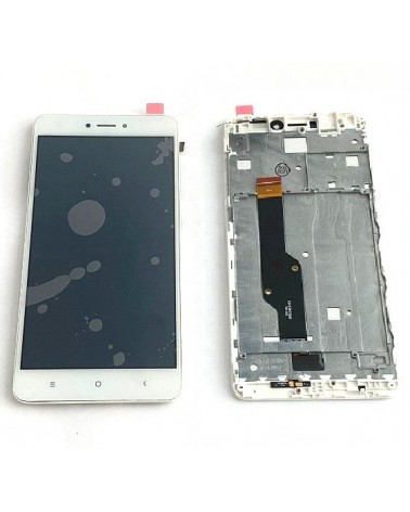 Pantalla LCD Display   Tactil con Marco para Xiaomi Redmi Note 4x - Blanca