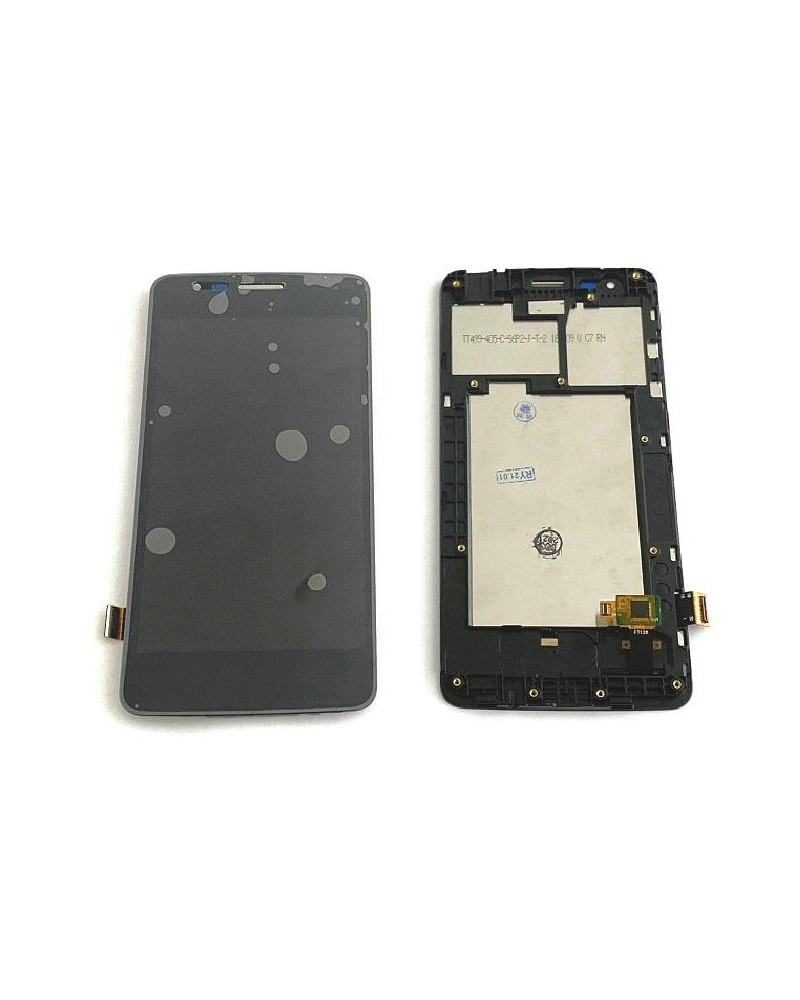 Pantalla LCD y tactil con marco para LG K8 2017 Negra