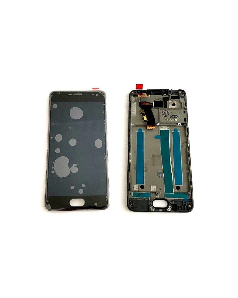 Pantalla Lcd display   Tactil con marco para Meizu M3s Negra