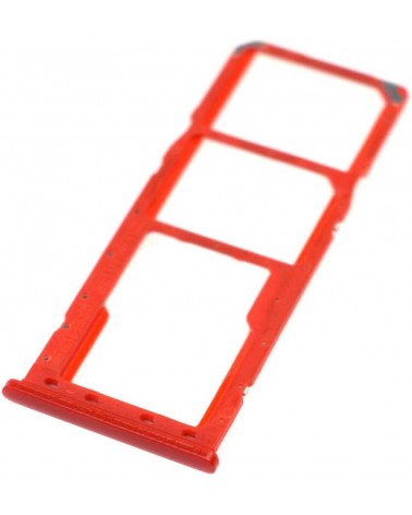 Soporte Bandeja Sim para Samsung Galaxy A10s  SM-A107  A20s  SM-A207- Rojo