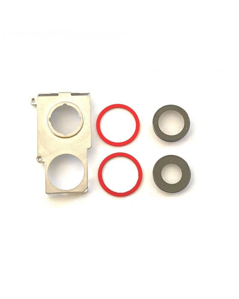 iPhone 12 12 Mini Lens and Lens Trim Set -Red