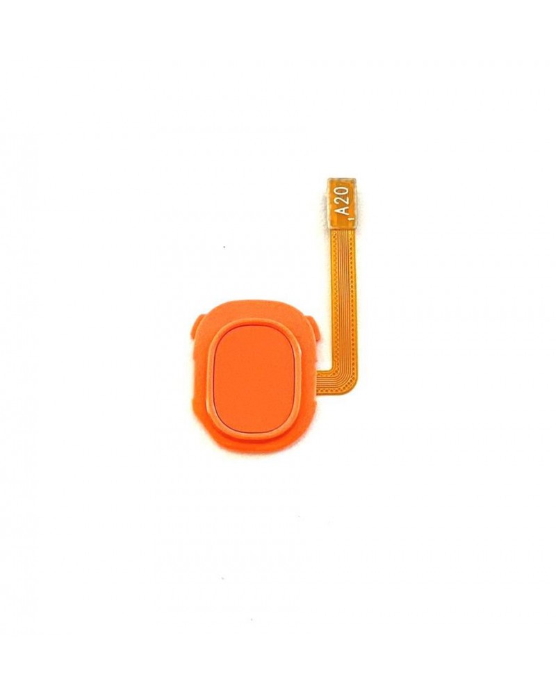 Flex Huella Dactilar Para Samsung Galaxy A20 - Naranja