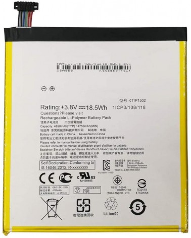 Asus Zenpad 10 P023 Z300C Z300CL Z300c Z300c Z300c Z300c P01T Battery C11P1502