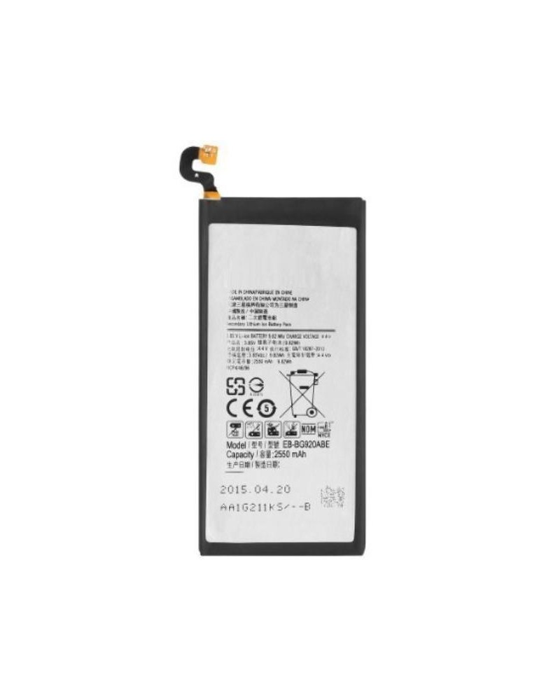 Bateria de 2550mAh para Samsung Galaxy S6 SM-G920 / EB-BG920ABE