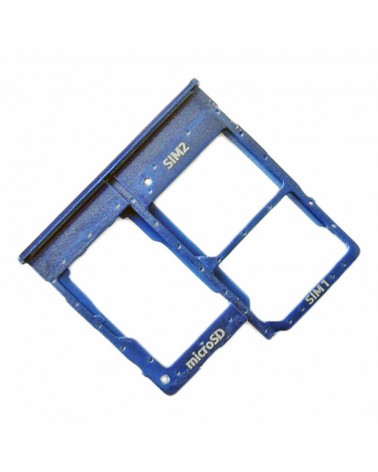 Dual SIM and SD Card Holder for Samsung Galaxy A20e - Blue