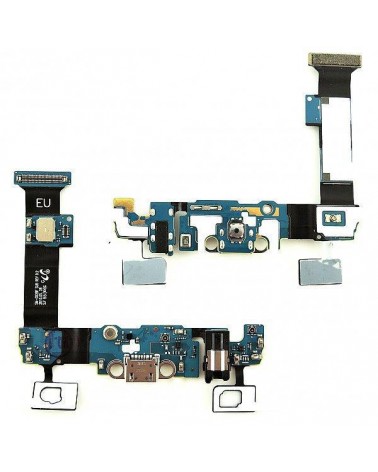 Flex Charging Connector MIcro Usb & Audio Jack para Samsung Galaxy S6 Edge Plus SM-G928F