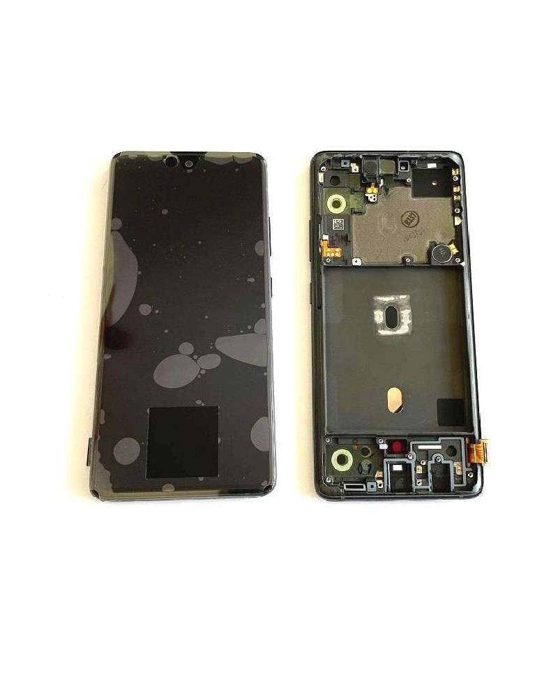 Pantalla LCD y Tactil para Samsung Galaxy A51 5G A516 Service Pack Marco Negro