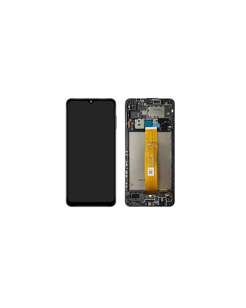 LCD e ecrã tátil com moldura para Samsung Galaxy A12 A125