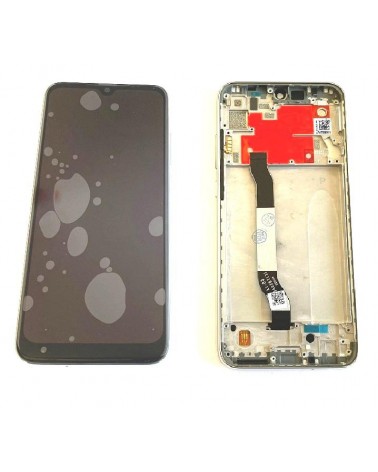 LCD and Touch screen with silver frame for Xiaomi Redmi Note 8T