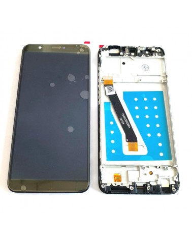 LCD and Touch Screen with Frame for Huawei P Smart - Black