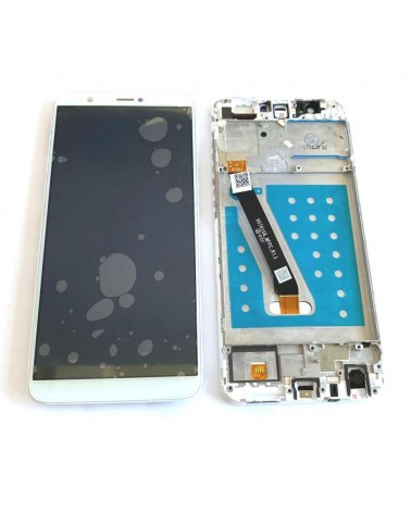 LCD and Touch Screen with Frame for Huawei P Smart - White