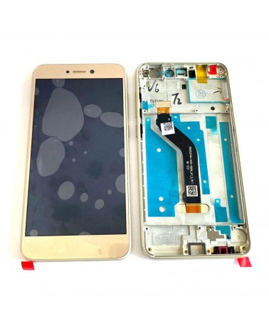 LCD and Touch Screen with Frame for Huawei P8 Lite 2017 Gold