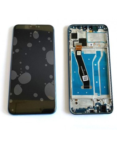 LCD and Touch Screen with Blue Frame for Huawei Y9 2019