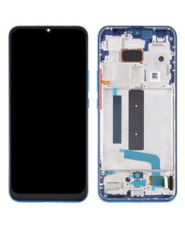 LCD e ecrã tátil com moldura azul para Xiaomi Mi 10T Lite 5G