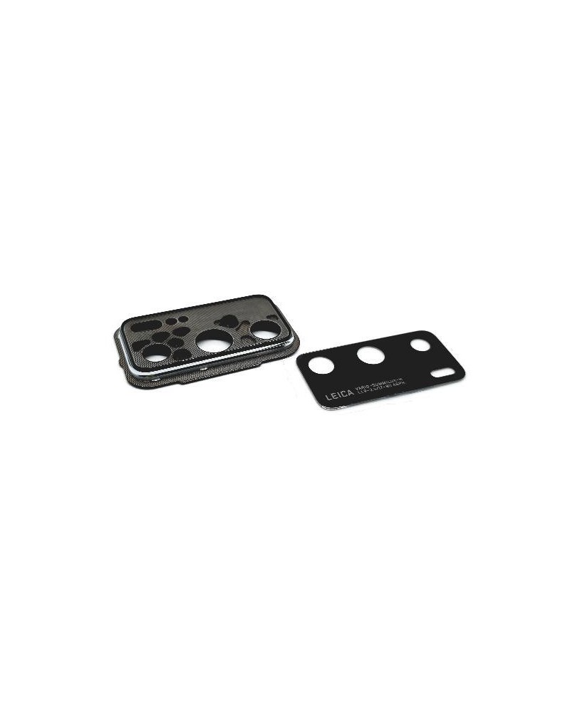 Embellecedor y Lente de Camara para Huawei P40 - Negro