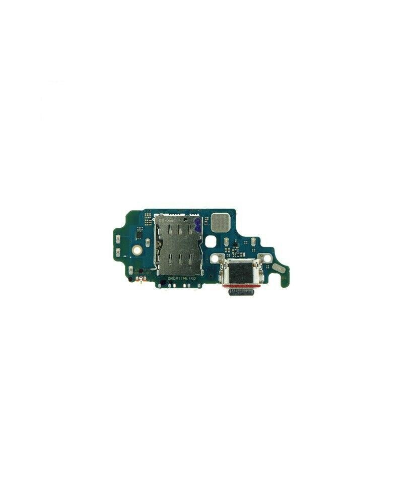 Conector de carregamento flexível e leitor de Sim para Samsung Galaxy S21 Ultra 5G G998