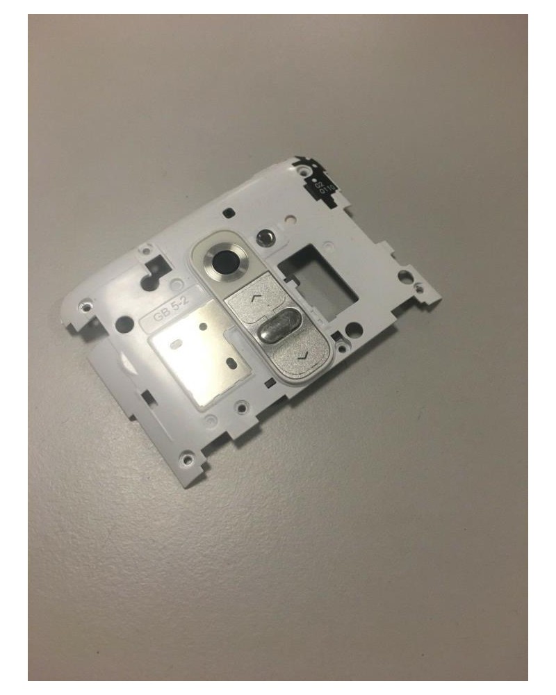 Cubierta de Camara para LG D802 Optimus G2 Blanca