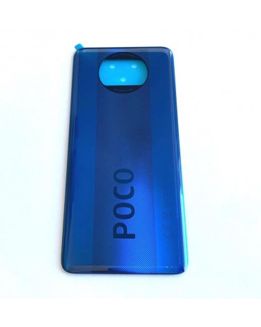 Rear Cover for Xiaomi Poco X3- Blue