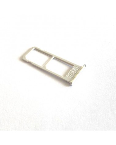 Bandeja o Soporte Sim para Samsung Galaxy S6 Edge Plus G928 - Plata