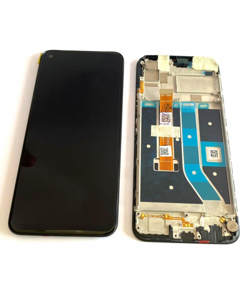 LCD and Touch Screen with Black Frame for Realme 7i