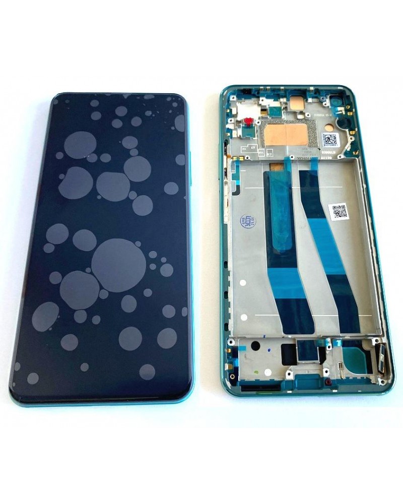 LCD and Touch Screen with Green Frame for Xiaomi Mi 11 Lite