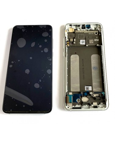 LCD screen with silver frame for Xiaomi Mi 9 lite, CC9