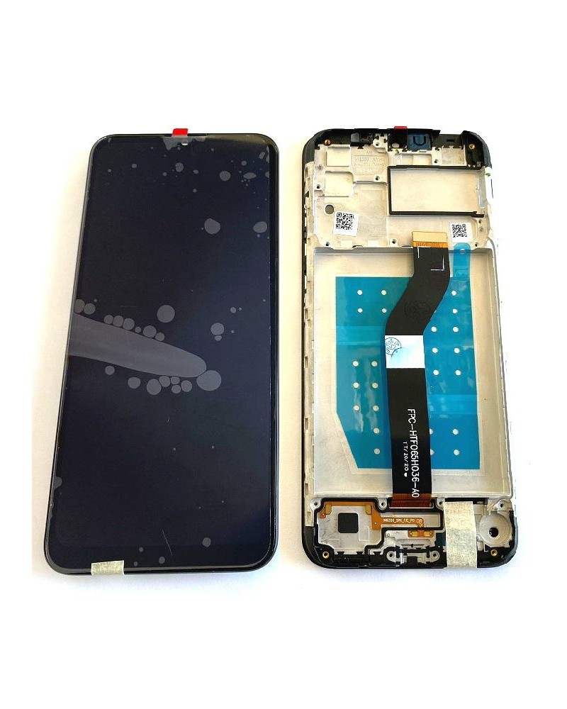 LCD e ecrã tátil com moldura preta para Motorola G8 Power Lite