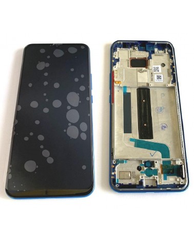 LCD and Touch Screen with Blue Frame for Xiaomi Mi 10 Lite