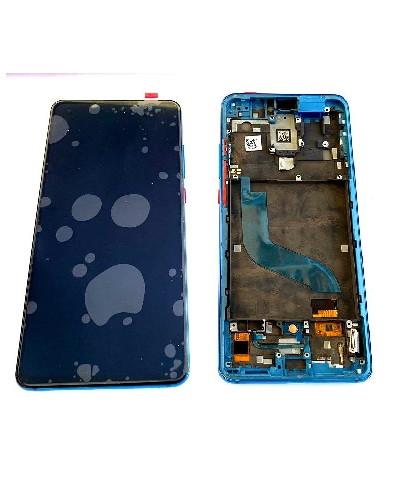 LCD e ecrã tátil remanufaturados com moldura azul para Xiaomi Mi 9T Redmi K20 Mi 9T Pro - Remanufaturado