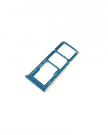 DUAL and SD SIM Holder for Samsung Galaxy A12 SM-A125 - Blue