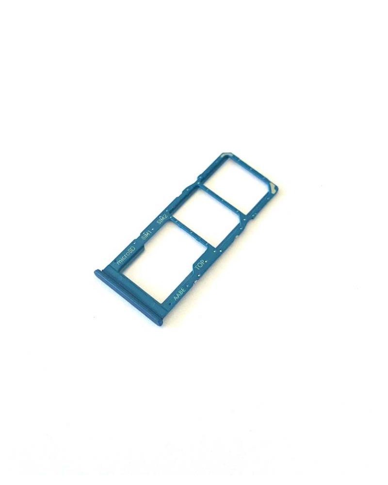 DUAL and SD SIM Holder for Samsung Galaxy A12 SM-A125 - Blue