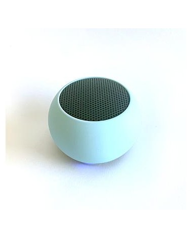 Mini Wireless Speaker Round Blue with USB Charging