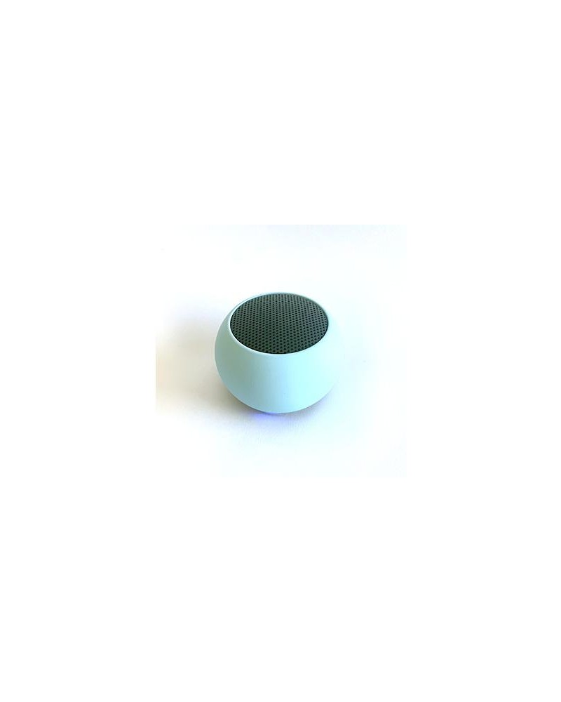 Mini Wireless Speaker Round Blue with USB Charging