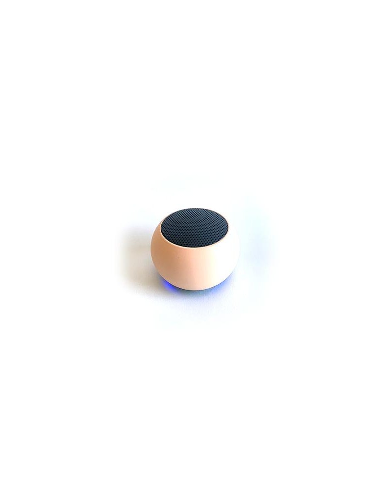 Mini Wireless Round Pink Speaker with USB Charging