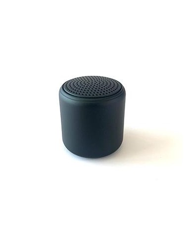 Mini Wireless Cylindrical Black Speaker with USB Charging