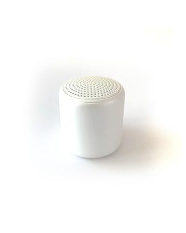 Mini Wireless Cylindrical Speaker White with USB Charging