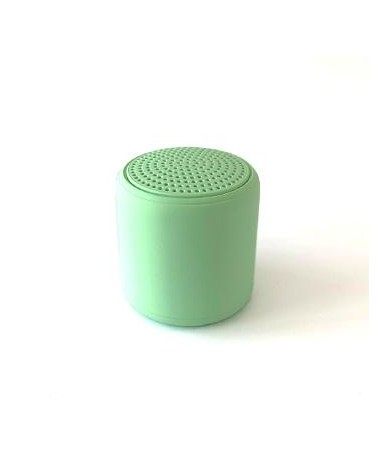 Mini Wireless Cylindrical Speaker Green with USB Charging