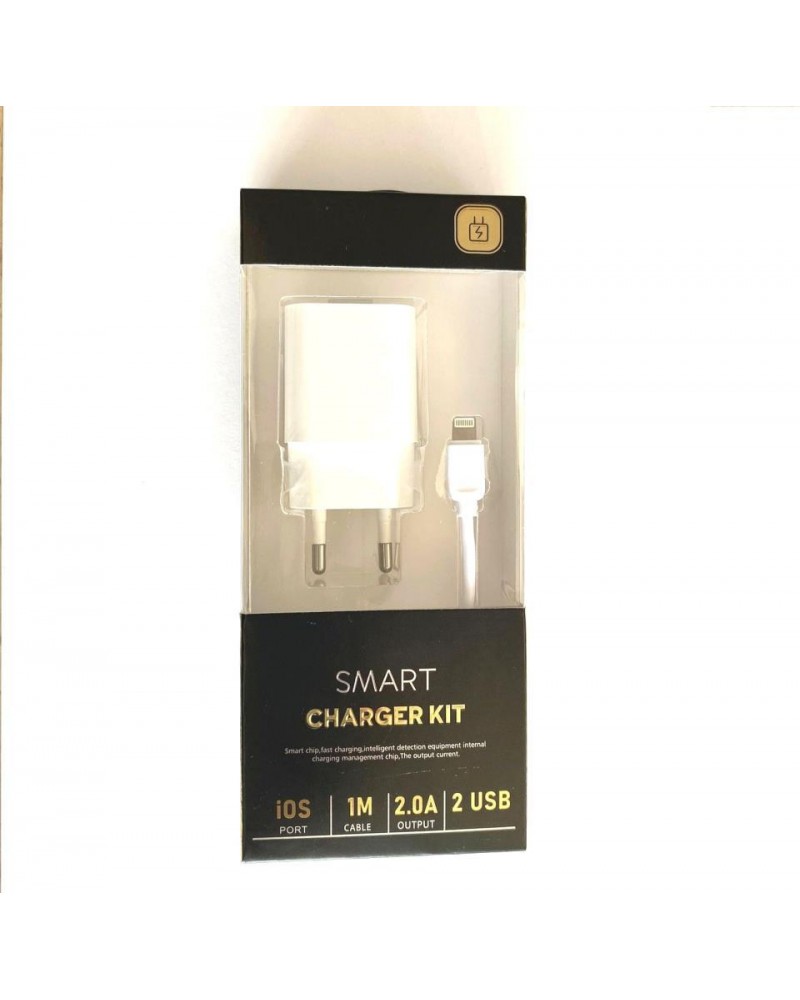 2A White Iphone Network Charger