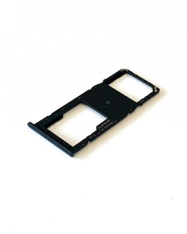 Suporte ou tabuleiro para um único Sim para Samsung Galaxy A10s SM-A107 A20s SM-A207s - Preto