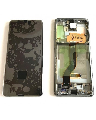 LCD e ecrã tátil com moldura Cosmic Gray para Samsung Galaxy S20 Plus G986 Service Pack