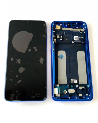 LCD e ecrã tátil com moldura azul para Xiaomi Mi 9 Lite